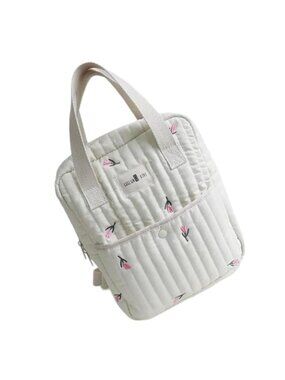 Embroidered Diaper Bag Backpack Crossbody Stroller Straps Waterproof